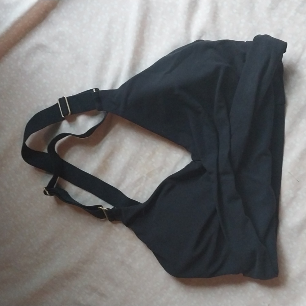 Buff Bunny Candy Wrap Sports Bra Size Small Black